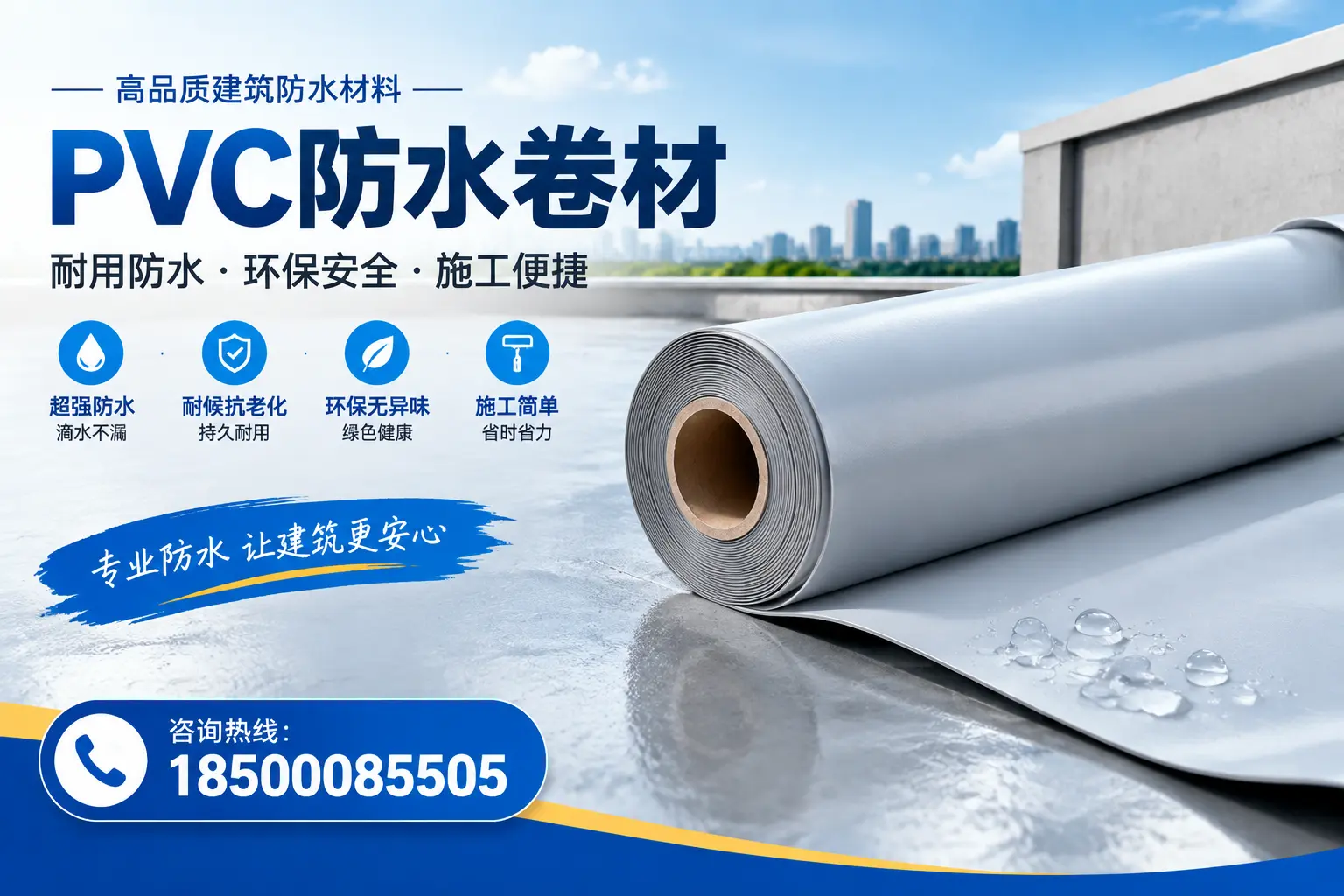 PVC防水卷材选型对比:如何做出明智选择?汉中指南